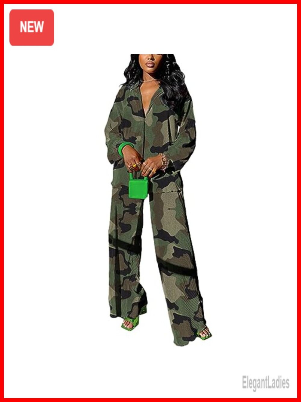 Plisse 2 Piece Set Button Down Shirt Wide Leg Pants Casual Matching